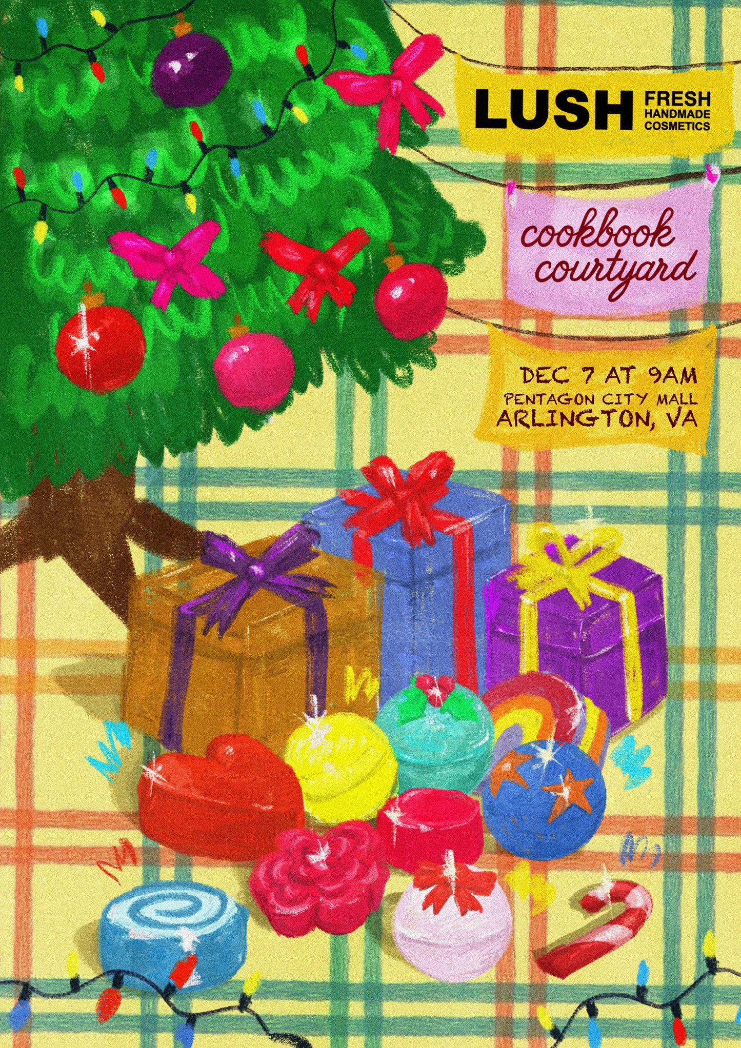 Cookbook Courtyard x LUSH