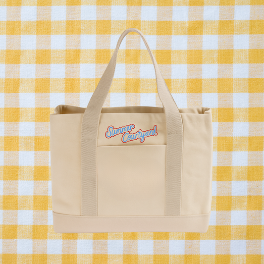 Summer Courtyard - Tote Bag - Medium