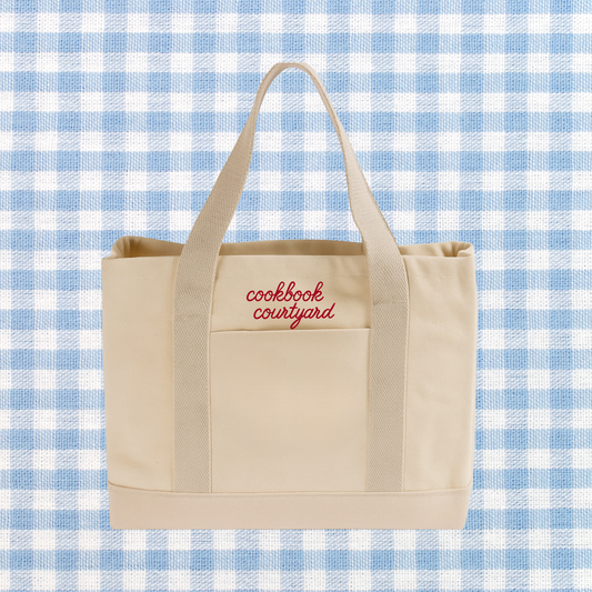 Cookbook Courtyard - Tote Bag - Medium