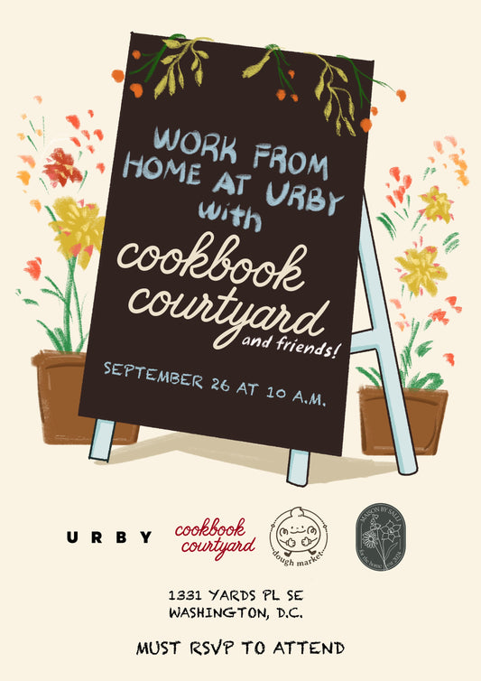WFH at Urby with Cookbook Courtyard and friends!