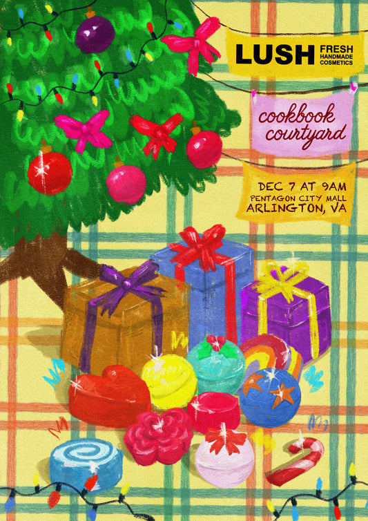 Cookbook Courtyard x LUSH