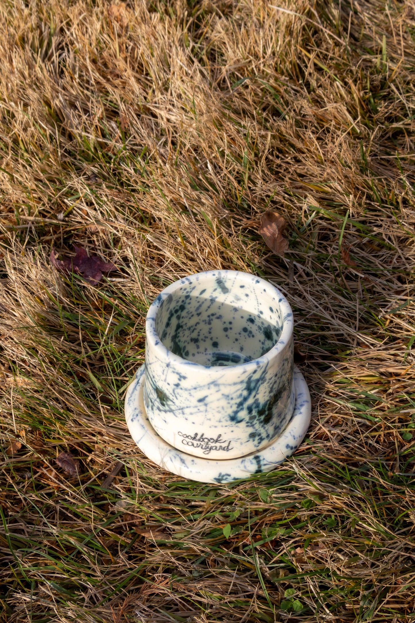 Ceramic Cup & Coaster - Cookbook Courtyard x Strata Studio