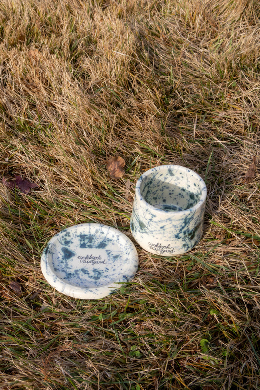 Ceramic Cup & Coaster - Cookbook Courtyard x Strata Studio