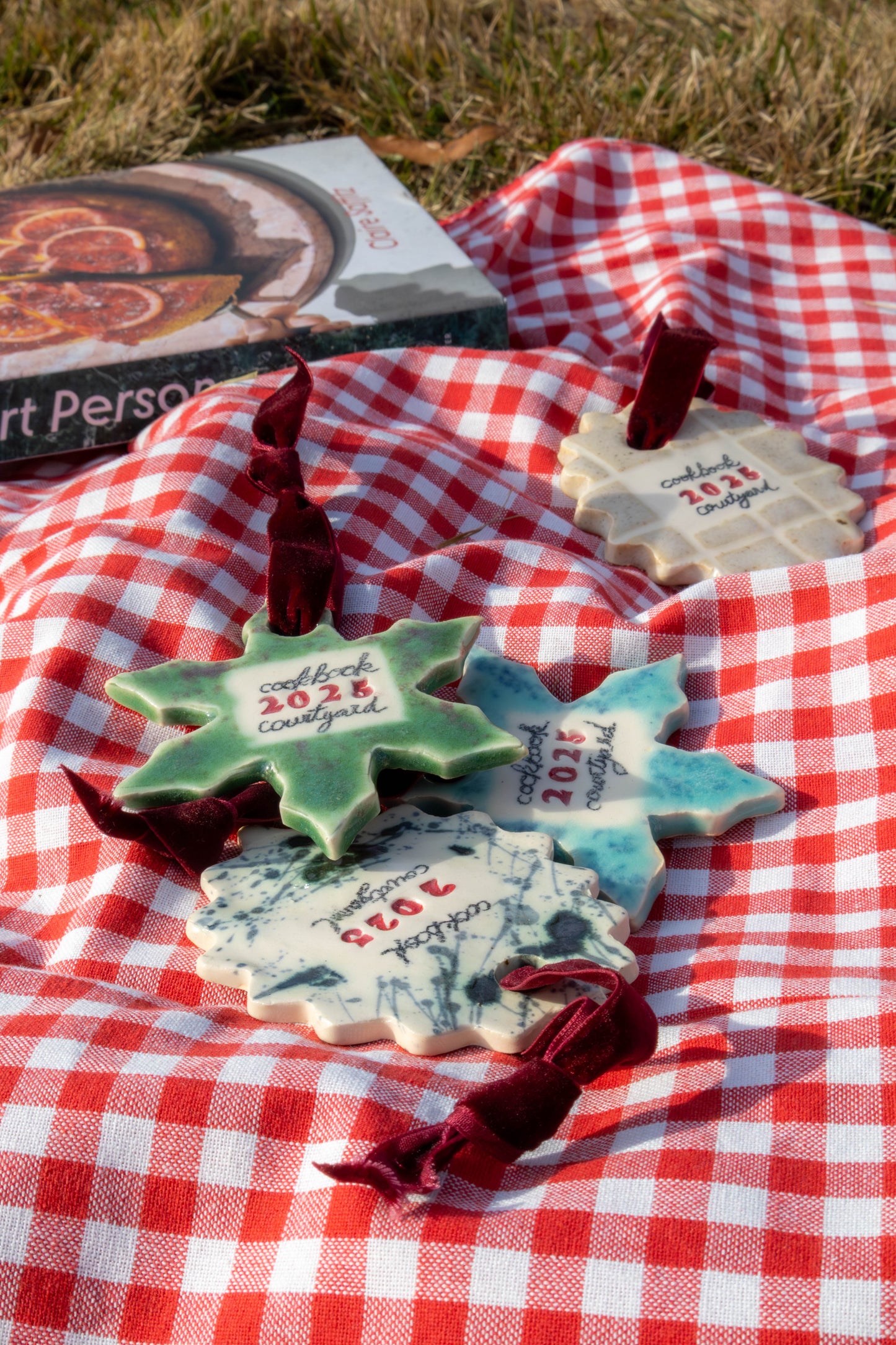 Holiday Ornament - Cookbook Courtyard x Strata Studio