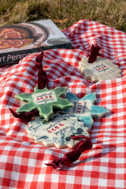 Holiday Ornament - Cookbook Courtyard x Strata Studio