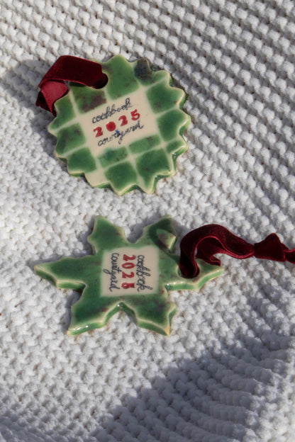Holiday Ornament - Cookbook Courtyard x Strata Studio