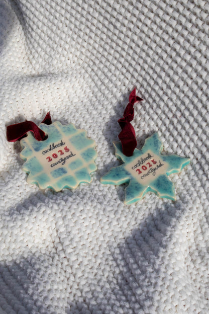 Holiday Ornament - Cookbook Courtyard x Strata Studio