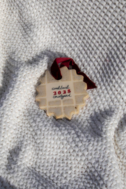 Holiday Ornament - Cookbook Courtyard x Strata Studio
