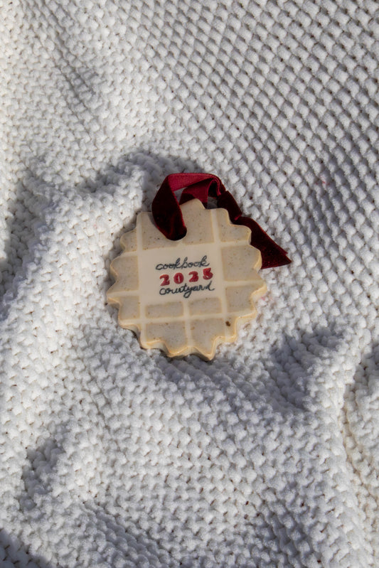 Holiday Ornament - Cookbook Courtyard x Strata Studio