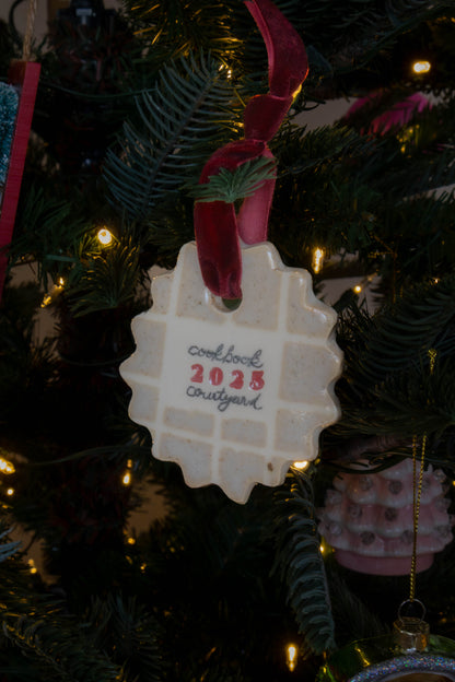Holiday Ornament - Cookbook Courtyard x Strata Studio