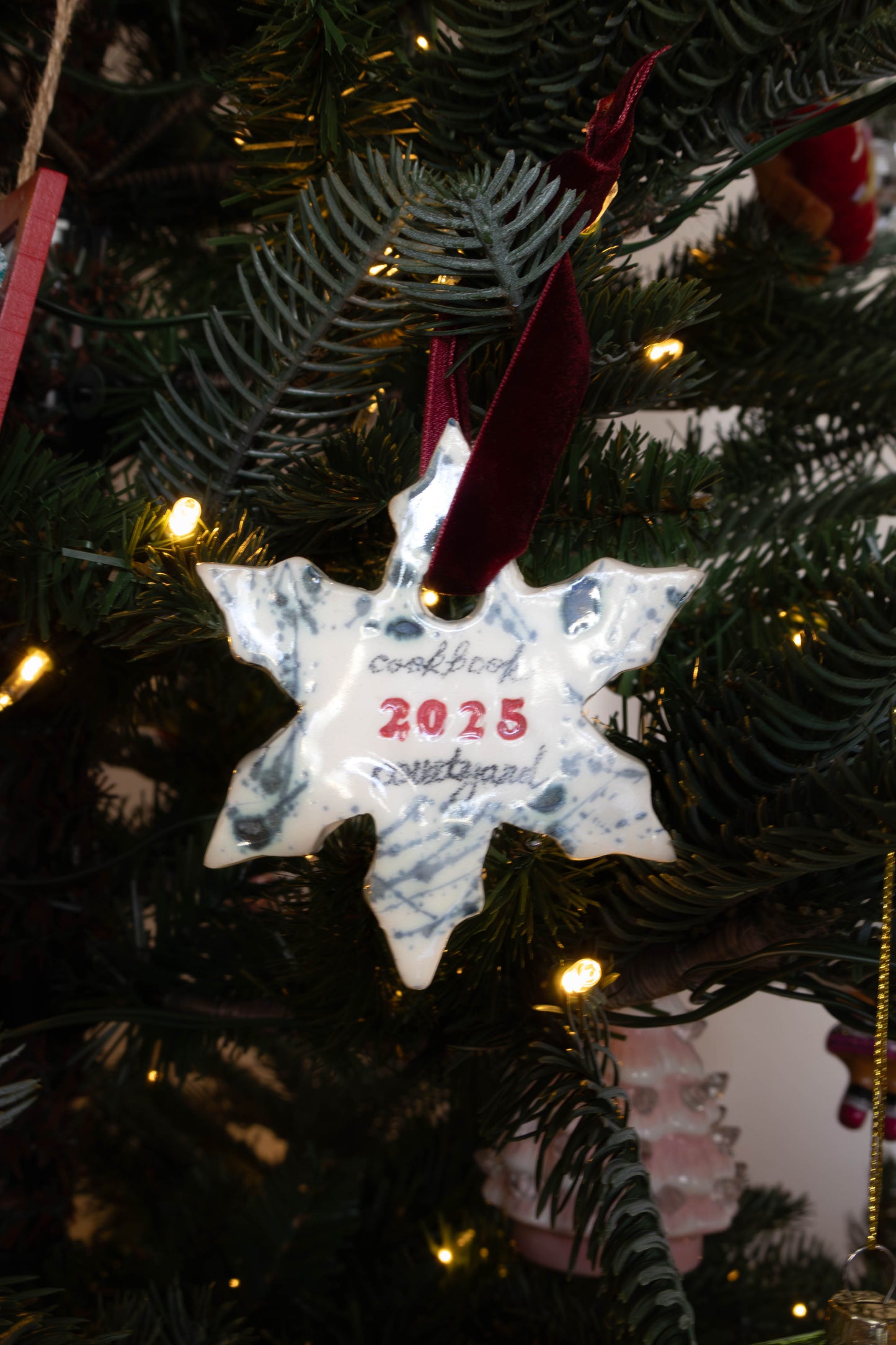 Holiday Ornament - Cookbook Courtyard x Strata Studio